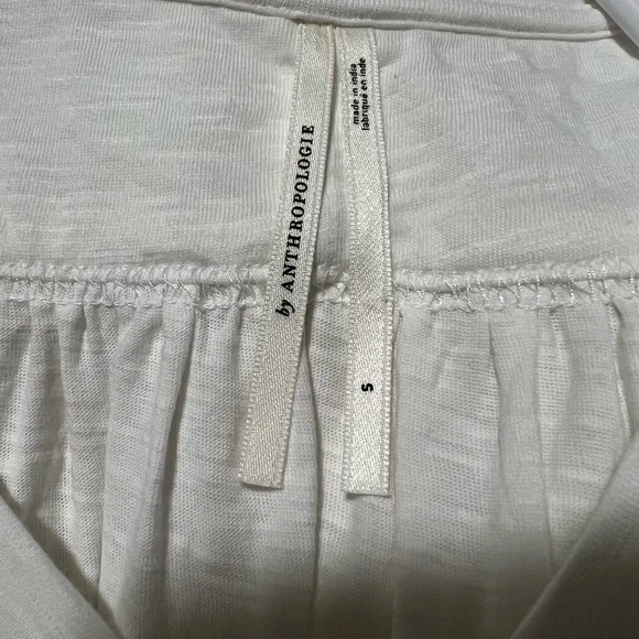 Anthropologie White Textured Blouse - Picture 4 of 4